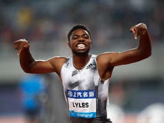 Noah Lyles hat auch ein Show-Talent. (Bild: KEYSTONE/AP)