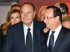 Der französische Ex-Präsident Jacques Chirac unterstützte bei der Präsidentenwahl 2012 überraschenderweise François Hollande und nicht seinen einstigen politischen Ziehsohn Nicolas Sarkozy. (Bild: KEYSTONE/AP POOL Reuters/JACKY NAEGELEN)