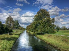 Westwindwetter am Rheintaler Binnenkanal. (Bild: Toni Sieber)