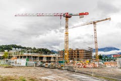 Die im Bau befindlichen rund 100 Mietwohnungen. (Bild: PD)