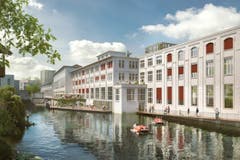 So dürften die denkmalgeschützten Fassaden nach dem Ausbau in der Papieri künftig aussehen. (Bild: PD/Beat Bühler, Zürich)