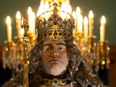 Krönungsfigur von August dem Starken, Kurfürst von Sachsen und König von Polen-Litauen ab 1697. (Bild: KEYSTONE/AP/JENS MEYER)