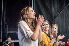 Sichtlich erfreut über ihre Wahl: Larissa Häberli. (Bild: Andrea Stalder)