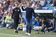 Luzerns Cheftrainer Thomas Häberli im Stadion St. Jakob-Park in Basel. (Bild: KEYSTONE/Peter Klaunzer)