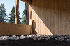 Eine beim Publikum sehr beliebte Installation sind die 80 Plastikmuscheln, in denen kleine Lautsprecher versteckt sind, die mit Tönen Veränderungen im nahen Bach signalisieren. (Bild: Lisa Jenny - 28. August 2019)