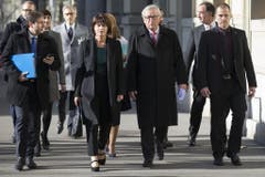 21. Dezember 2017: Der Streit mit der EU eskaliert. Seit Jahren dümpeln die Verhandlungen über ein Rahmenabkommen mit Brüssel dahin. Dann lässt die EU den Streit mit der Schweiz eskalieren: Sie gewährt die Anerkennung der Börsenäquivalenzregeln nur befristet. Der Bundesrat reagiert pikiert. Cassis bringt mit seinem neuen Staatssekretär für Europa, Roberto Balzaretti, die Verhandlungen schnell und entscheidend voran. (Bild Keystone) (Bild: CH Media)