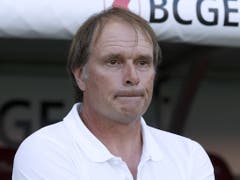 Alain Geiger erlebt die erste Baisse in seiner Zeit als Servettes Trainer (Bild: KEYSTONE/SALVATORE DI NOLFI)