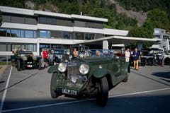 Ein historischer Rolls-Royce in Vitznau.