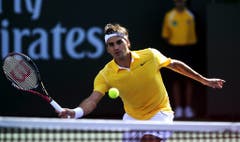 2011: Viertelfinal Indian Wells: Federer s. Wawrinka 6:3, 6:4Zum dritten Mal hintereinander kommt es zwischen den beiden Schweizern zu einem Viertelfinal-Duell. Am Ende lacht die Sonne für den in sonnengelb gekleideten Federer vom Himmel. Dennoch ist im Halbfinale gegen Djokovic Schluss. (Bild: Keystone)