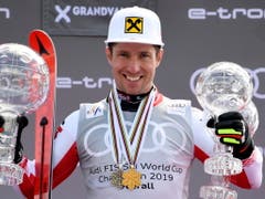 Medaillen und Pokale stehen für Marcel Hirscher ab sofort nicht mehr im Vordergrund (Bild: KEYSTONE/EPA/CHRISTIAN BRUNA)