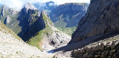 Gesteinswelt im Aufstieg zum Altmannsattel, Alpstein. (Bild: Klaus Businger)