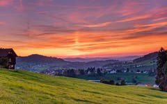 Abendstimmung vom Egg Herisau aus fotografiert. (Bild: Luciano Pau)