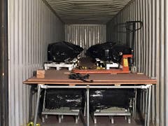 In einem Container mit Elektromotoren hat der neuseeländische Zoll 469 Kilo Cristal Meth entdeckt. Es ist der bislang grösste Fund dieser Droge. (Bild: KEYSTONE/AP NZ CUSTOMS)