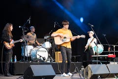 Die Gruppe Long Tall Jefferson bei ihrem Auftritt. (Bild: Roger Zbinden, Zug, 7. September 2019)