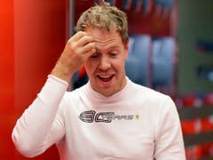 Sebastian Vettel hat im Moment nicht viel zu lachen (Bild: KEYSTONE/AP/LUCA BRUNO)
