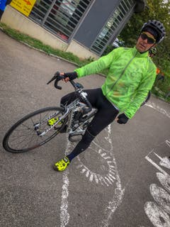 Mark Graf bei Kilometer 70. (Bild: Raphael Rohner)