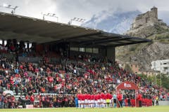 Schöne Kulisse im Wallis: Alles ist angerichtet für ein Schweizer Torfestival. (Bild: Keystone)