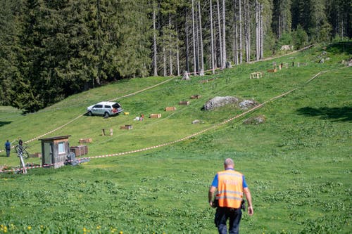 The fatal accident occurred when the cable car was overhauled between Engelberg and Trübsee. (Image: Urs Flüeler / Keystone, Engelberg, June 5, 2019) 