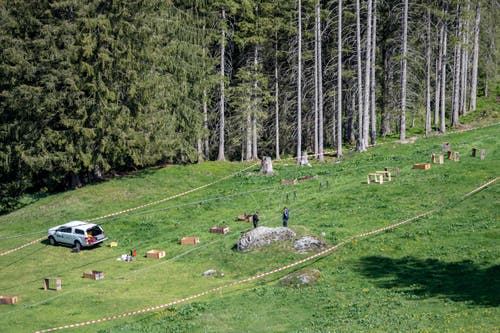 The police station closed the scene of the accident. (Image: Urs Flüeler / Keystone, Engelberg, June 5, 2019) 