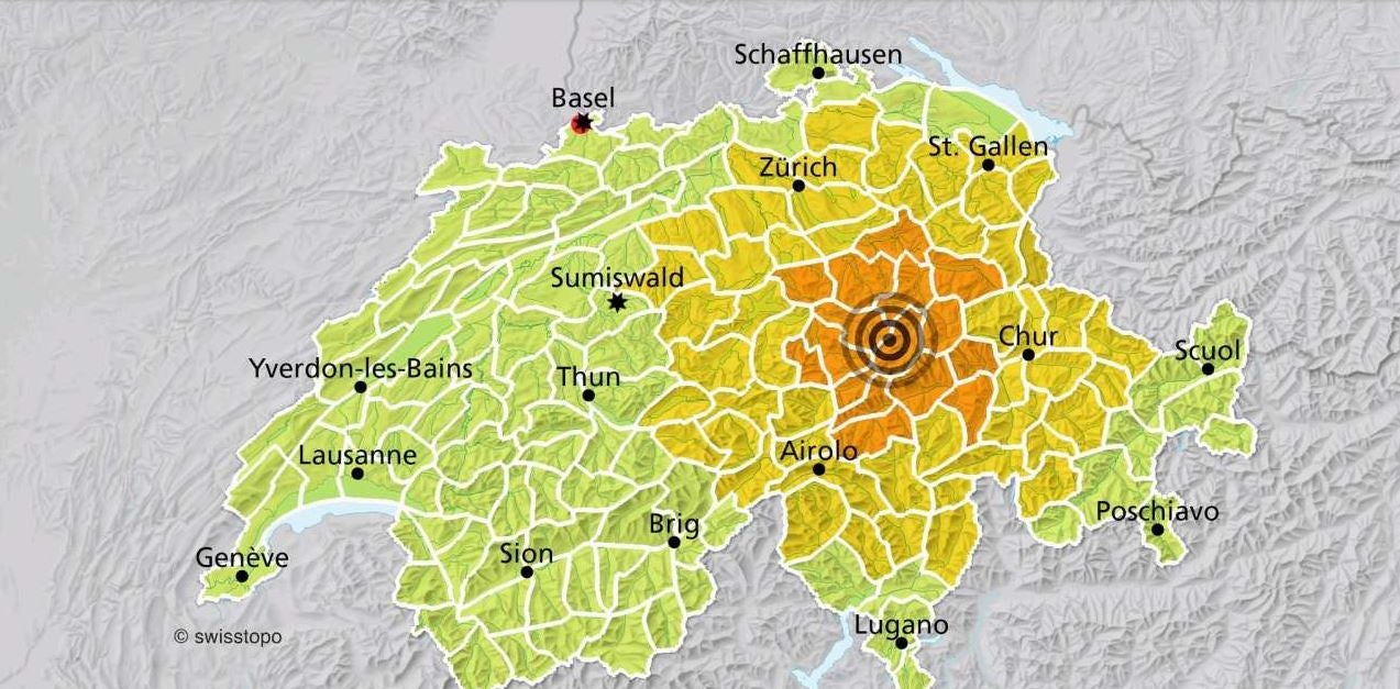 Epizentrum Bei Ortstock Sz Erdbeben Der Starke 4 6 Erschuttert Die Schweiz Eines Der Starksten Seit Jahren Luzerner Zeitung